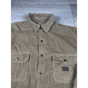 Timberland Shacket Mens XL Brown Corduroy Jacket Outdoors Comfort  Fleece PRO